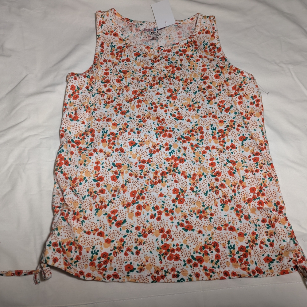 Colorful Floral Kids Tank Top